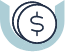 An icon depicting two coins with a dollar sign.