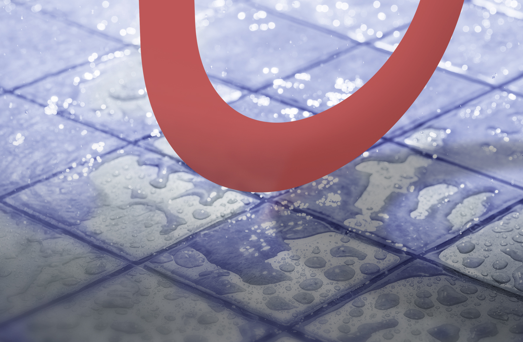 Marble that bleeds blue when wet